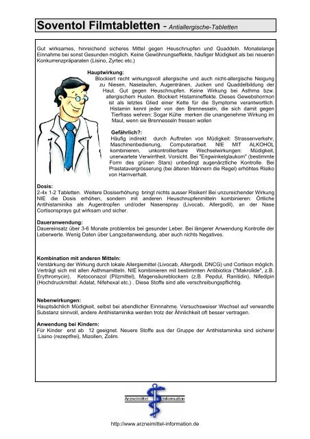 Soventol Filmtabletten - Antiallergische-Tabletten