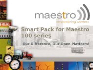 Software for Maestro 100 - MasTec Ltd