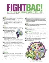 Produce Flyer - Fight Bac