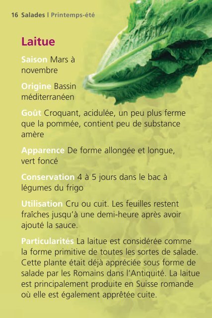 Les salades suisses Les salades suisses - Nomad Systems