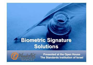 Biometric Signature Solutions