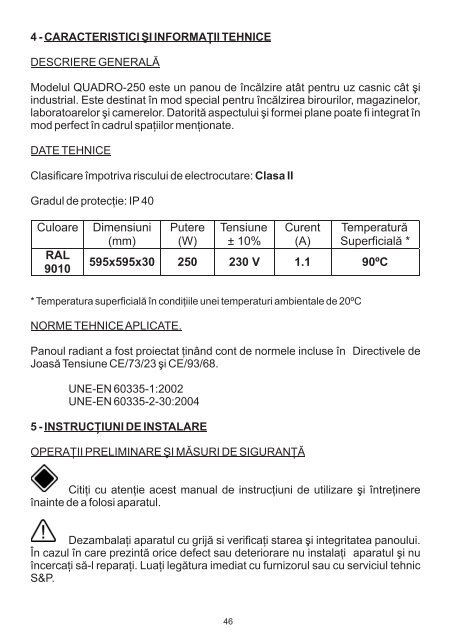 QUADRO - 250 - Soler & Palau