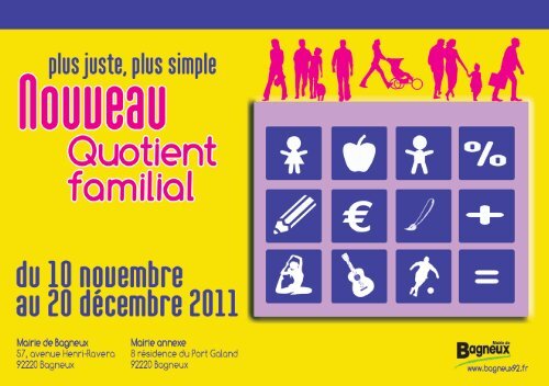 Nouveau quotient familial 2012 - Bagneux