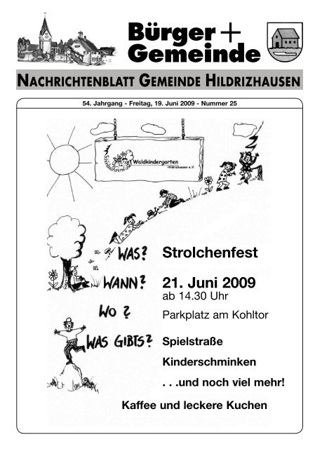 AOK-Radsonntag am 21. Juni 2009 Herzliche ... - Hildrizhausen
