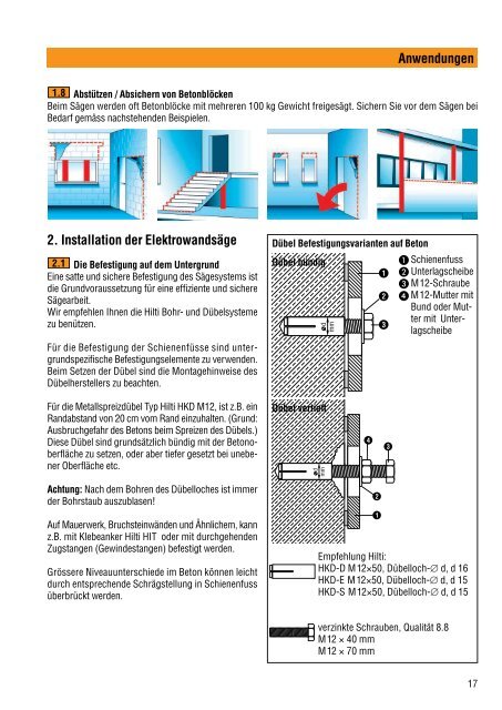 Anwendungen - Hilti