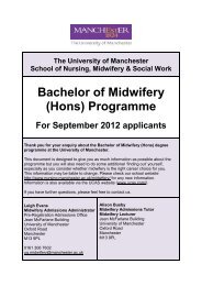 Bachelor of Midwifery (Hons) Programme - contentlibrary - The ...