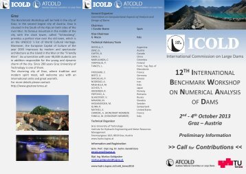 12th international benchmark workshop on numerical analysis of dams