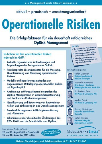 Seminar: Operationelle Risken - Management Circle AG