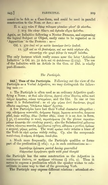 A grammar of the Homeric dialect - Wilbourhall.org