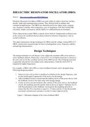 DIELECTRIC RESONATOR OSCILLATOR (DRO) Design ... - ATVA