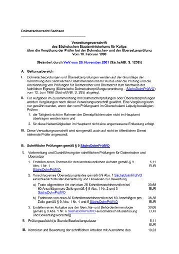 Dolmetscherrecht Sachsen - Sachsen-Anhalt