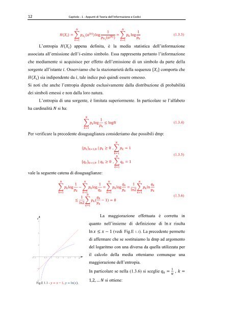 Appunti di Teoria dell'Informazione e Codici - Università di Palermo