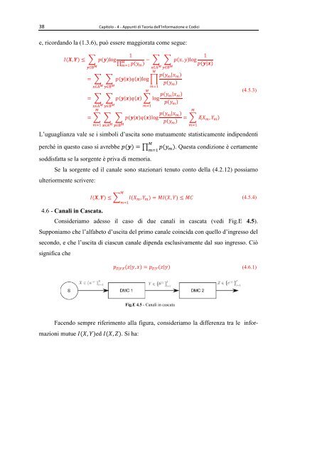 Appunti di Teoria dell'Informazione e Codici - Università di Palermo