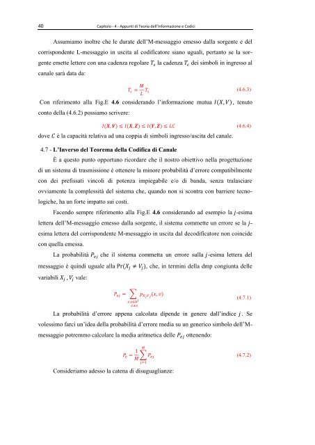 Appunti di Teoria dell'Informazione e Codici - Università di Palermo