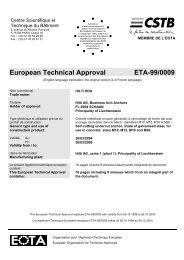 European Technical Approval ETA-99/0009