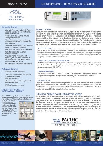 ASX (Model-120) - Pacific Power Source