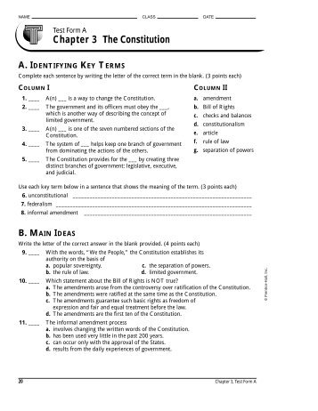 Chapter 3 The Constitution