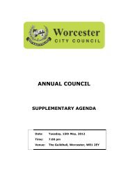 Supplement PDF 364 KB - Worcester City Council