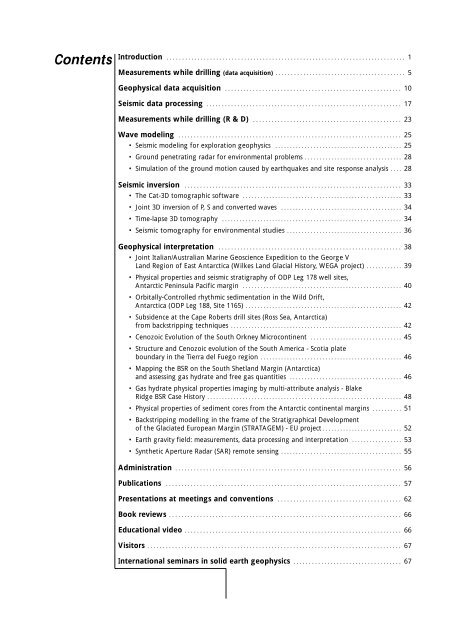 Geophysical data acquisition - OGS