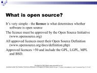 What is open source? - OSS Watch