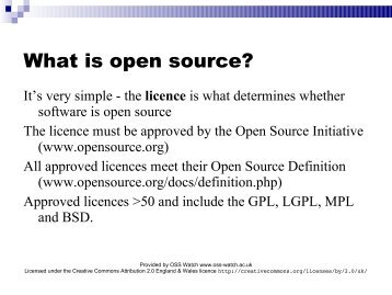 What is open source? - OSS Watch