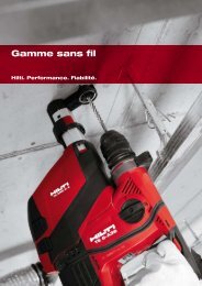 Gamme sans fil Hilti. Performance. Fiabilité.