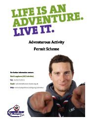 Adventurous Activity Permit Scheme - Hampshire County Scouts