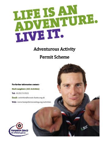 Adventurous Activity Permit Scheme - Hampshire County Scouts