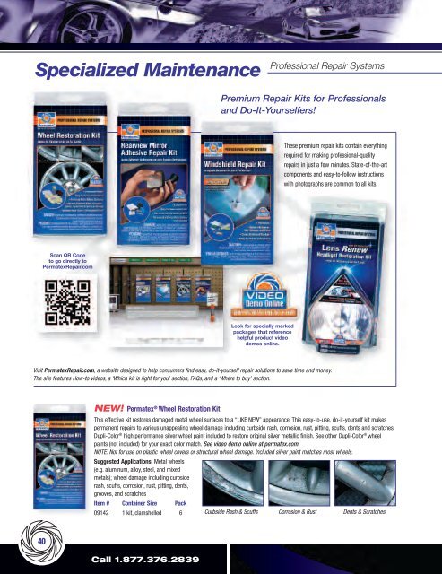Permatex Product Catalog - Connolly Sales & Marketing