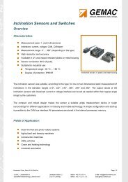 Inclination Sensors and Switches