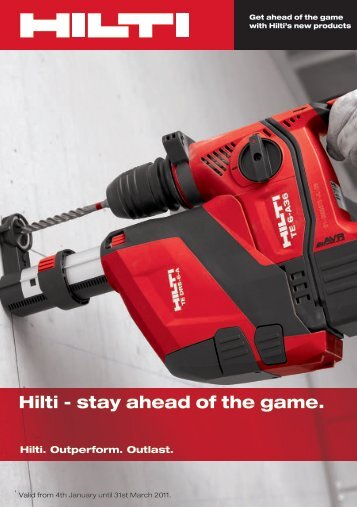 Hilti - stay ahead of the game.