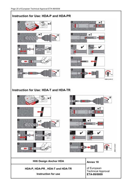 European Technical Approval ETA-99/0009