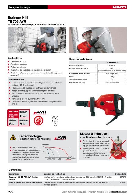 Forage et burinage - Hilti