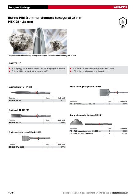 Forage et burinage - Hilti