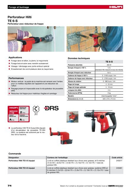 Forage et burinage - Hilti