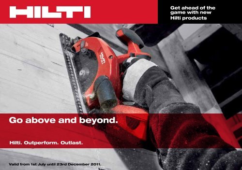 Go above and beyond. - Hilti