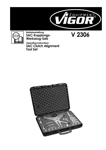 V2306 SAC Kupplungs-Werkzeug-Satz - Vigor Equipment