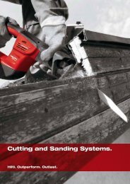 Cutting And Sanding Systems. – Hilti. Outperform. Outlast.