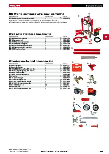 Diamond Drilling Systems. - Hilti