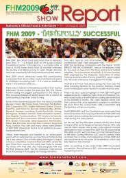 FHM 2009 - TASTEFULLY SUCCESSFUL - Allworld Exhibitions