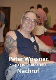 Peter Wössner Nachruf