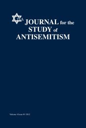 Volume 4 No 1 - Journal for the Study of Antisemitism