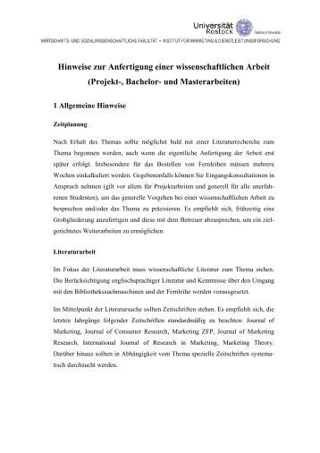 hinweise zur anfertigung einer dissertation hinweise zur anfertigung einer dissertation