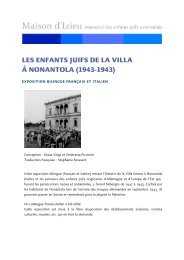 Les enfants juifs de la Villa Emma Ã  Nonantola - Maison d'Izieu