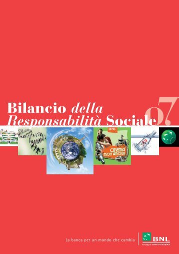 Bilancio sociale 2007 - Bnl