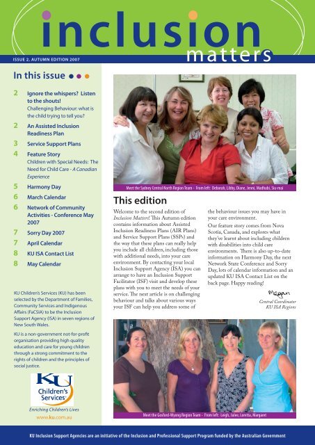 Issue 2 2007 - KU Children's Services