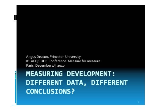 Measuring Development - Wikiprogress