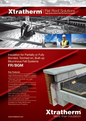 Flat Roof Solutions FR/BGM - Xtratherm