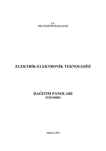 daÄÄ±tÄ±m panolarÄ± - Erciyes Ãniversitesi | Elektrik Elektronik ...