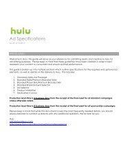 Hulu Ad Specs